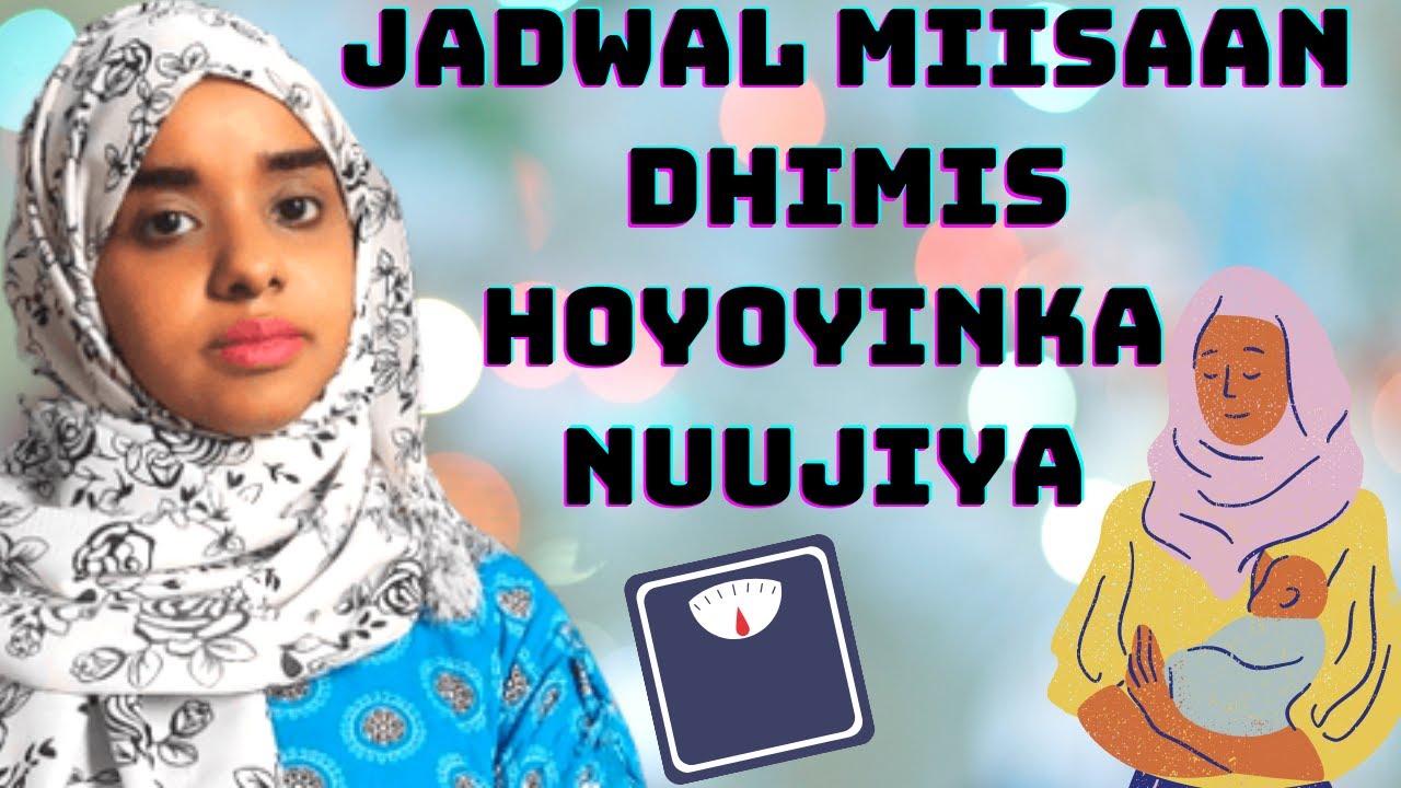 JADWAL MIISAAN DHIMIS HOYOYINKA NUUJIYA👼 IYO  WAXYABAHA CAANAHA BADSHO  #diet