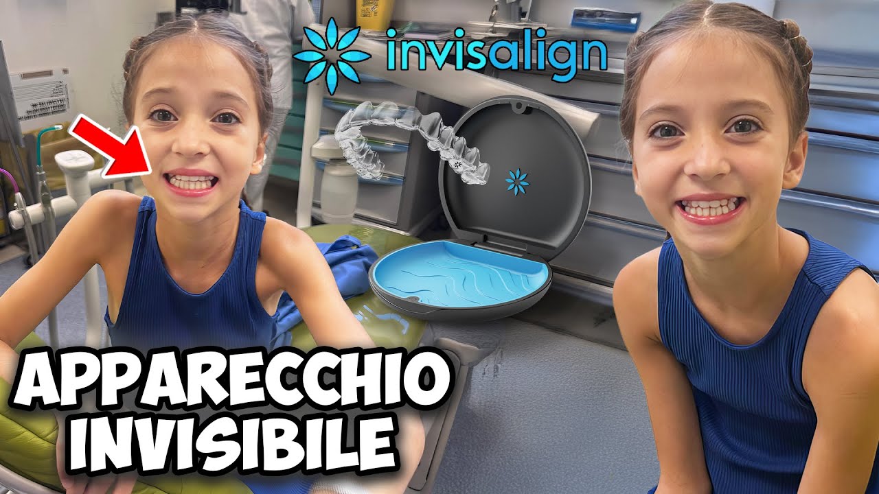 ANDIAMO DAL DENTISTA A METTERE L’ APPARECCHIO INVISALIGN  A FIGLIACHIARA  PER AL PRIMA VOLTA ! 
