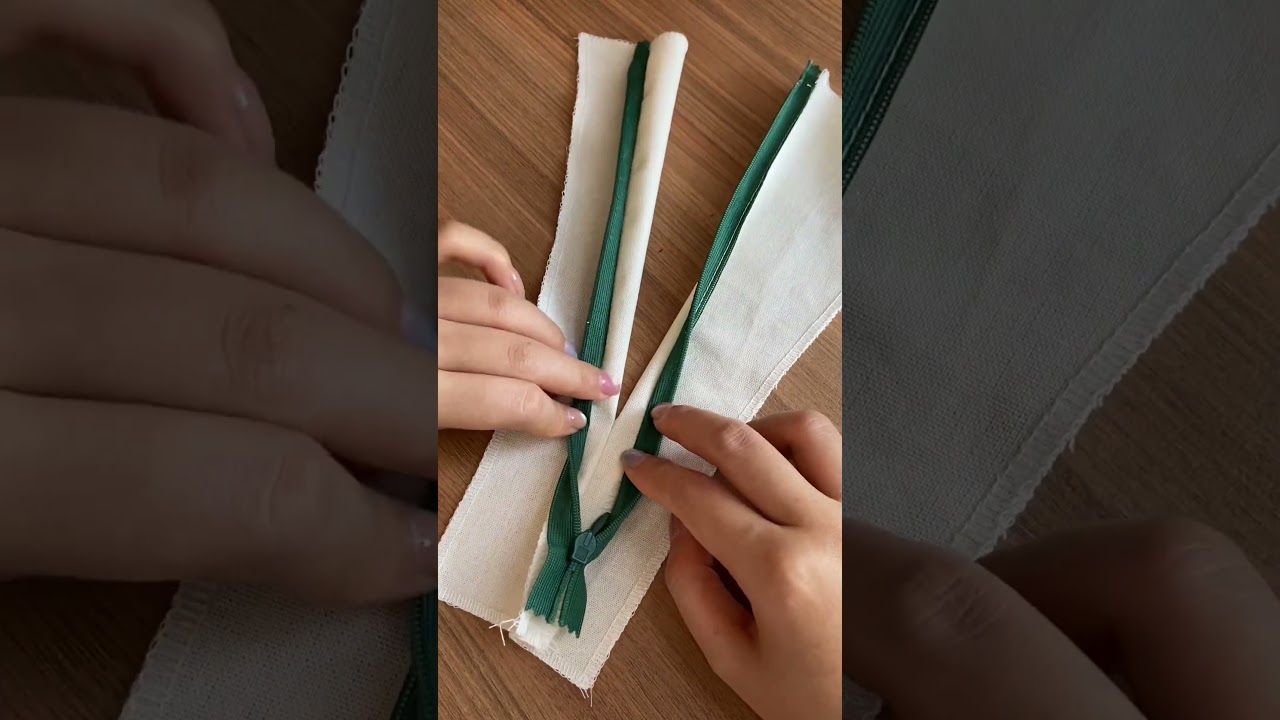 How To Sew Invisible Zippers #shorts  #sewingtutorial #ussewtips #zippers #howtosewzippers #sewing