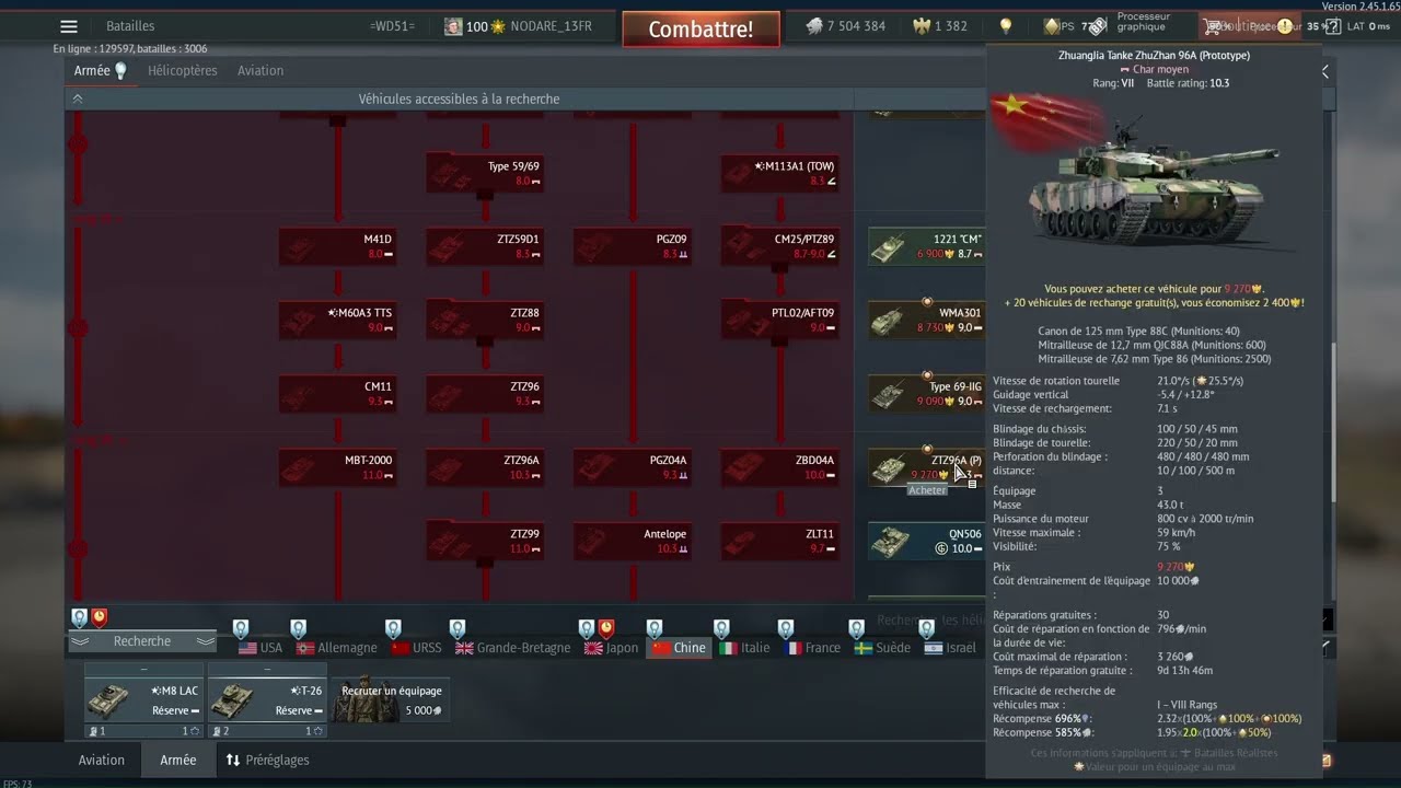 WAR THUNDER FR TUTO #23 : Les trois méthodes de grind la nation - véhicule - explications conseils..