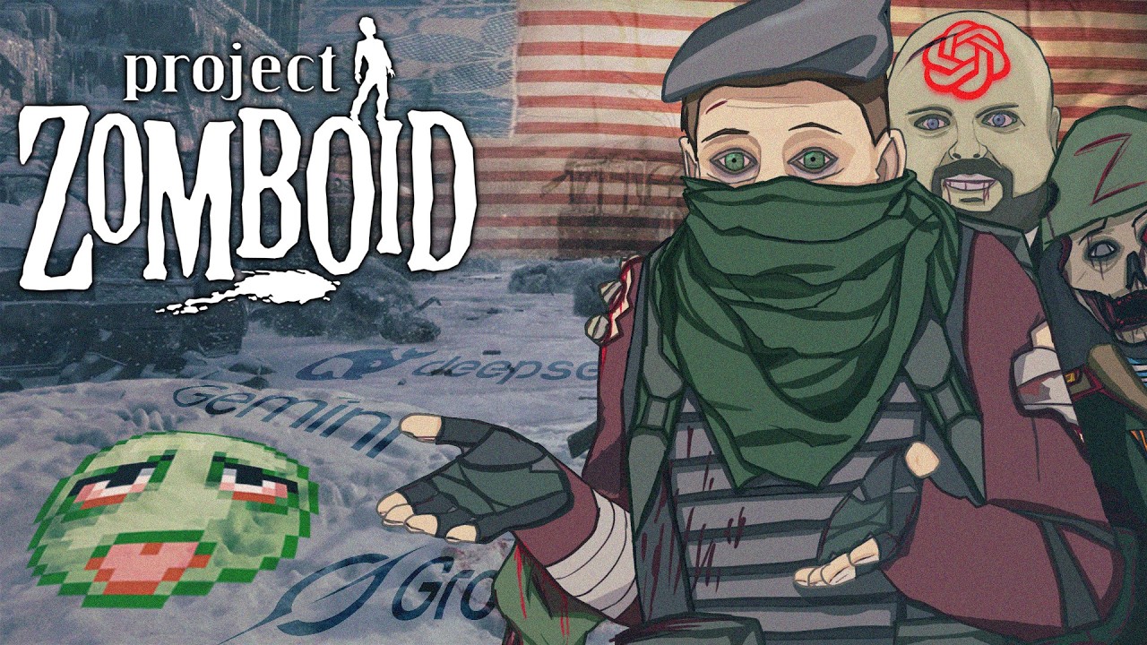 Зомбі, ШІ та ЯДЕРНА ЗИМА в Project Zomboid, але автор їде дахом