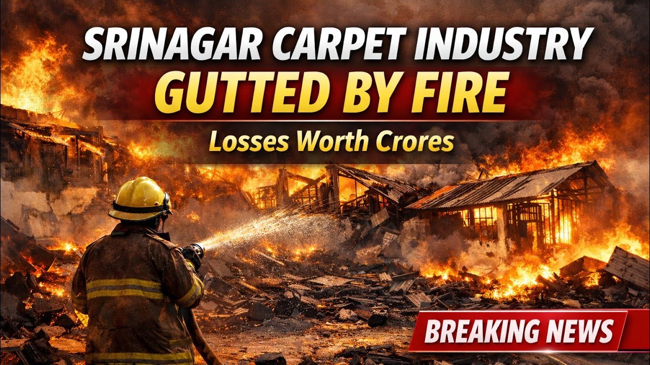 Srinagar Carpet Industry Devastated by Fire | Losses Worth Crores | Breaking News