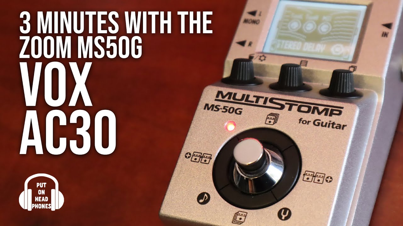 ZOOM MS50G VOX AC30 RIG