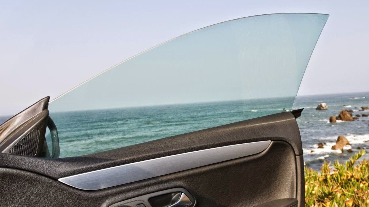 Rahmenlose senkbare Scheiben tönen am Tesla Model 3