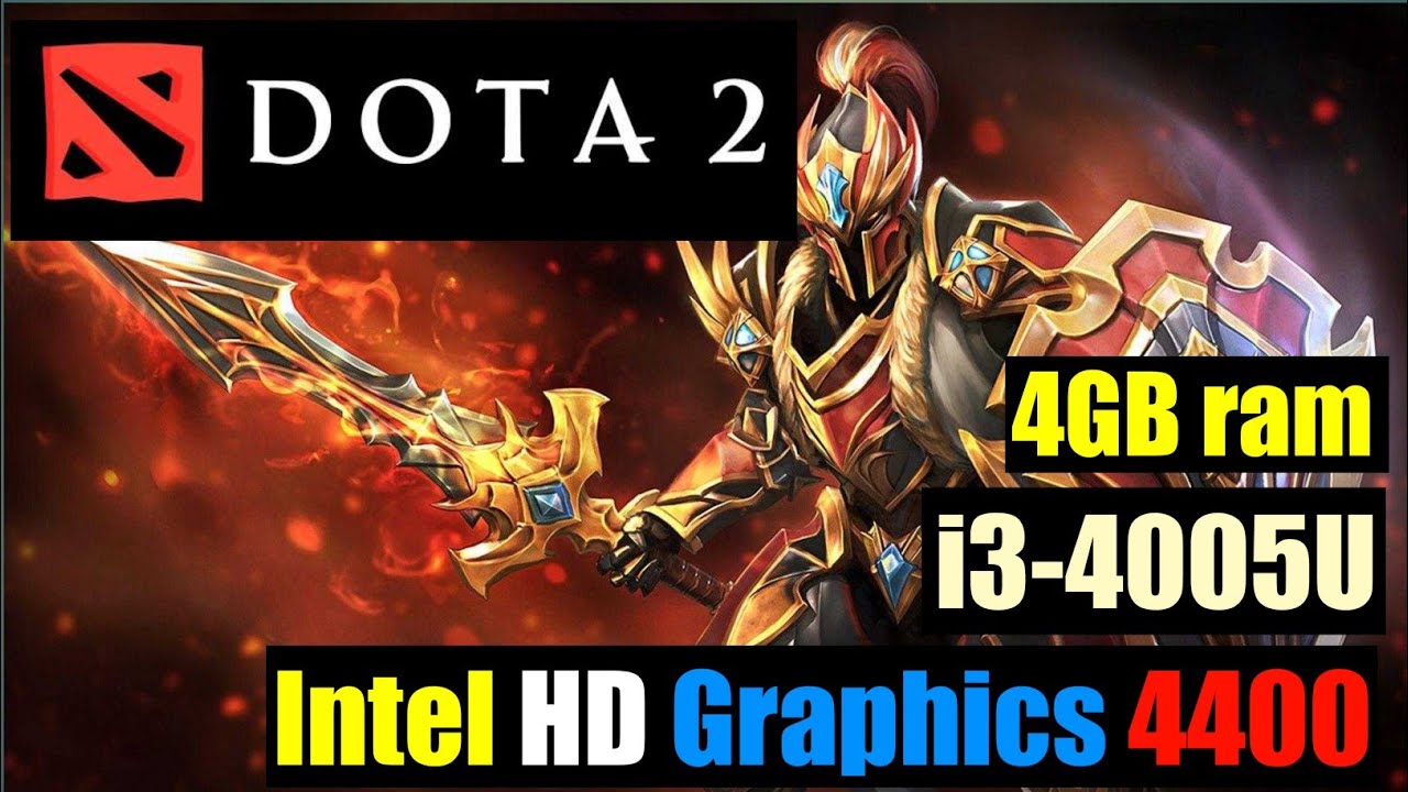 Dota 2 | Intel HD Graphics 4400 - i3-4005U - 1.70GHZ - 4GB ram (Low End PC)