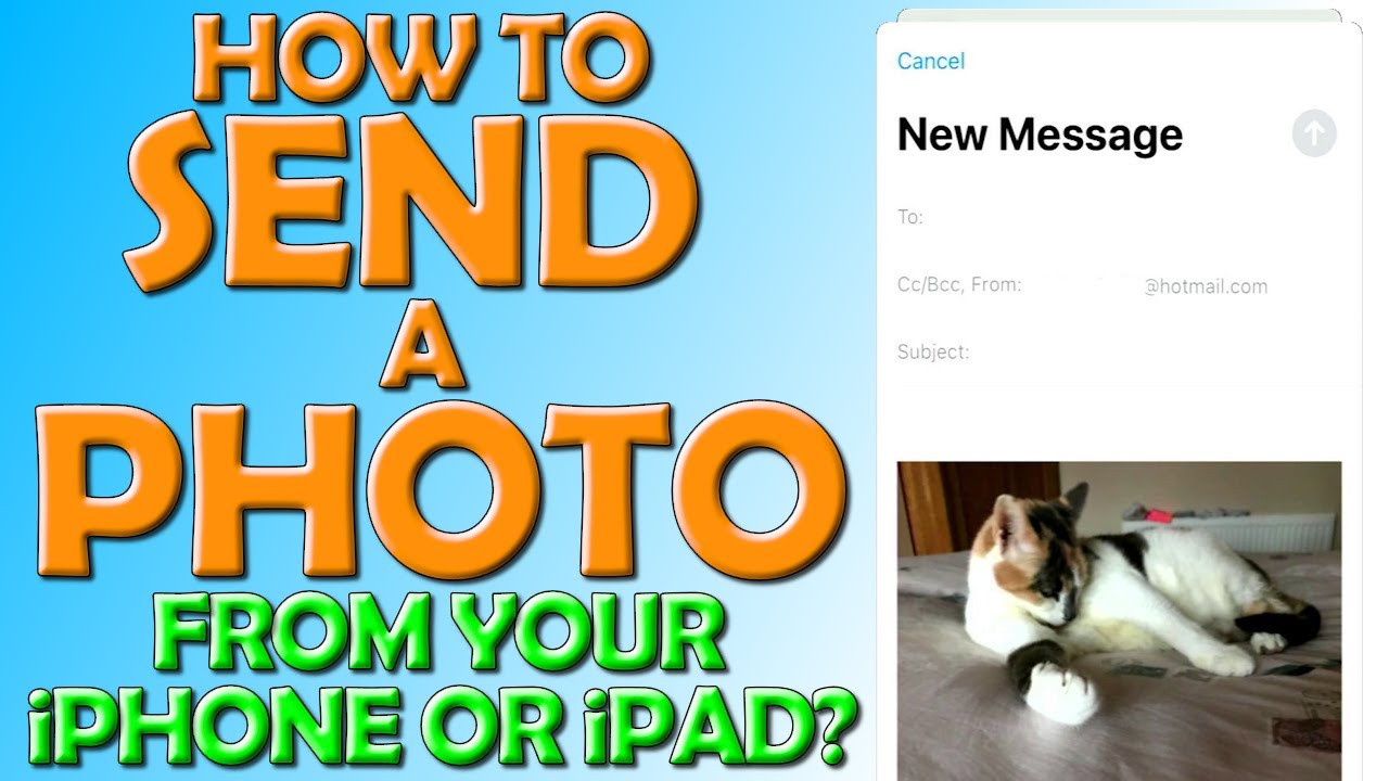 ⬆️ How To Send a Photo From Your iPhone or iPad ⬆️