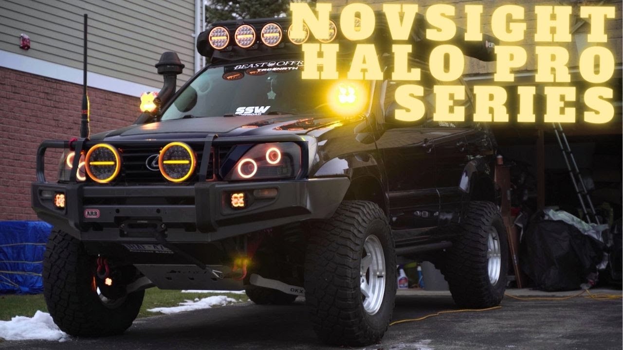 Светодиодные модули Novsight Halo Pro Series на Lexus GX470