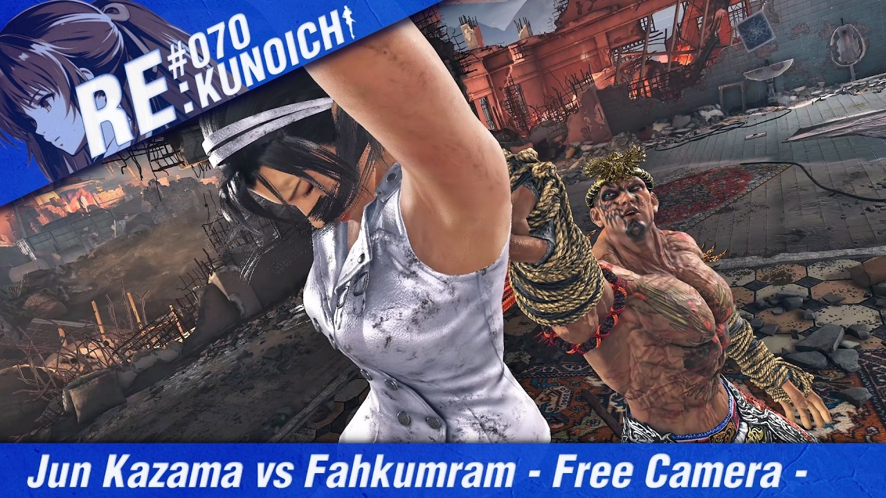 TEKKEN 8 Free Camera | Jun Kazama (Defeat) vs Fahkumram – #70