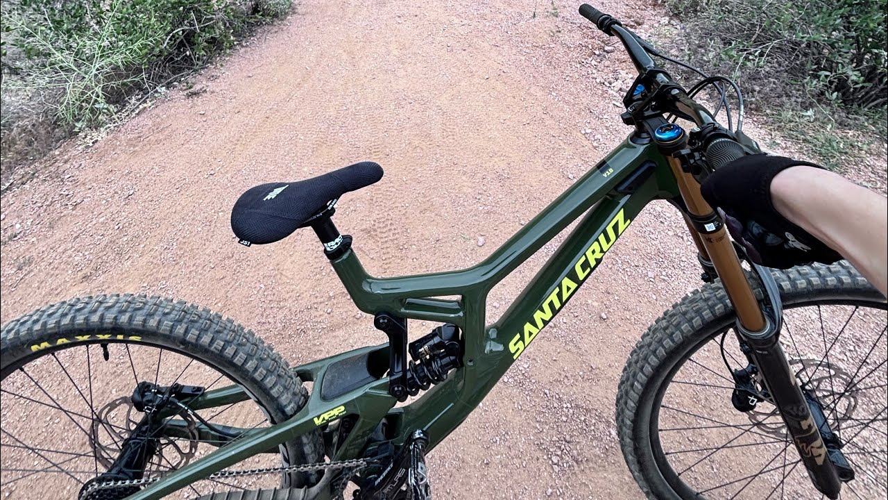 Training laps on my Santa Cruz V10