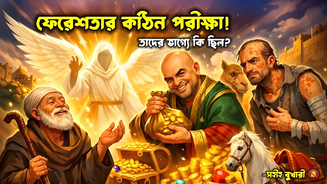 অন্ধ, টেকো ও কুষ্ঠ রোগীর পরীক্ষা | কৃতজ্ঞতা বনাম অকৃতজ্ঞতা | সহীহ বুখারী হাদিস