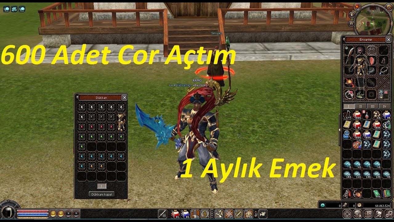 600 Adet Cor Açımı / 1 Aylık Emekten 32 Won Çıktı  Metin2 TR Marmara