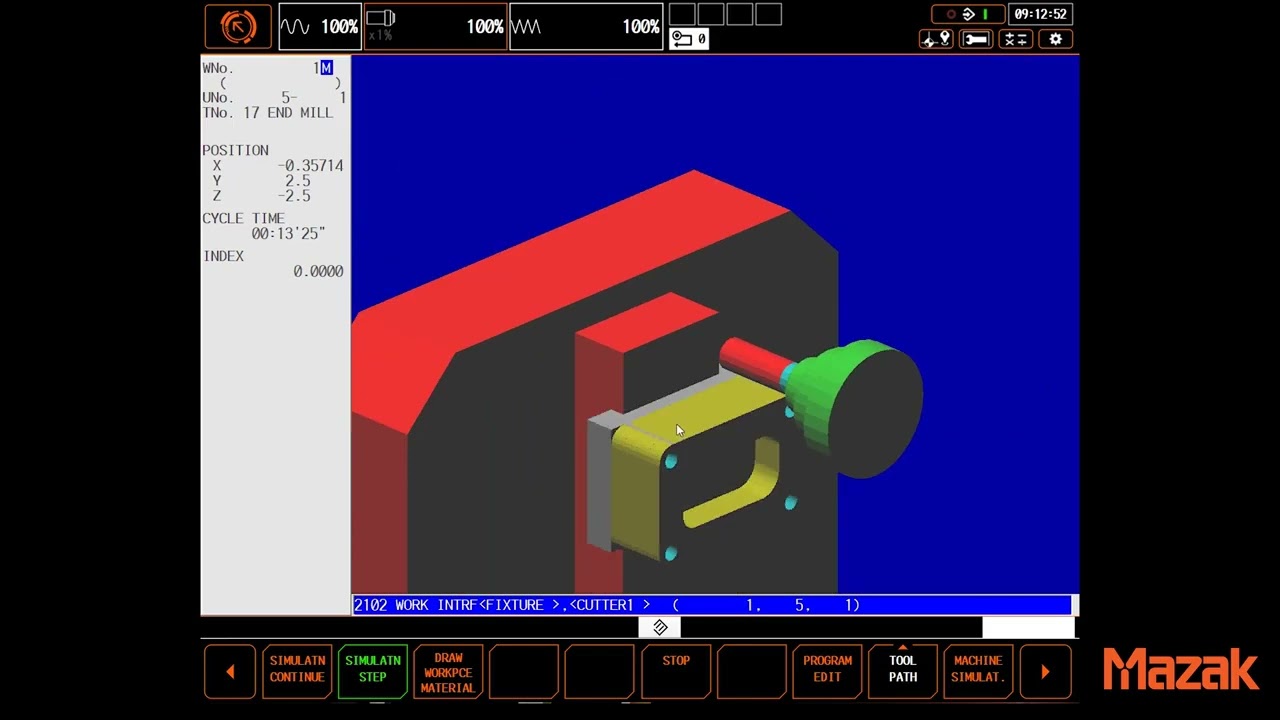 Smooth Simulation on Mazak MAZATROL SMOOTH CNCs