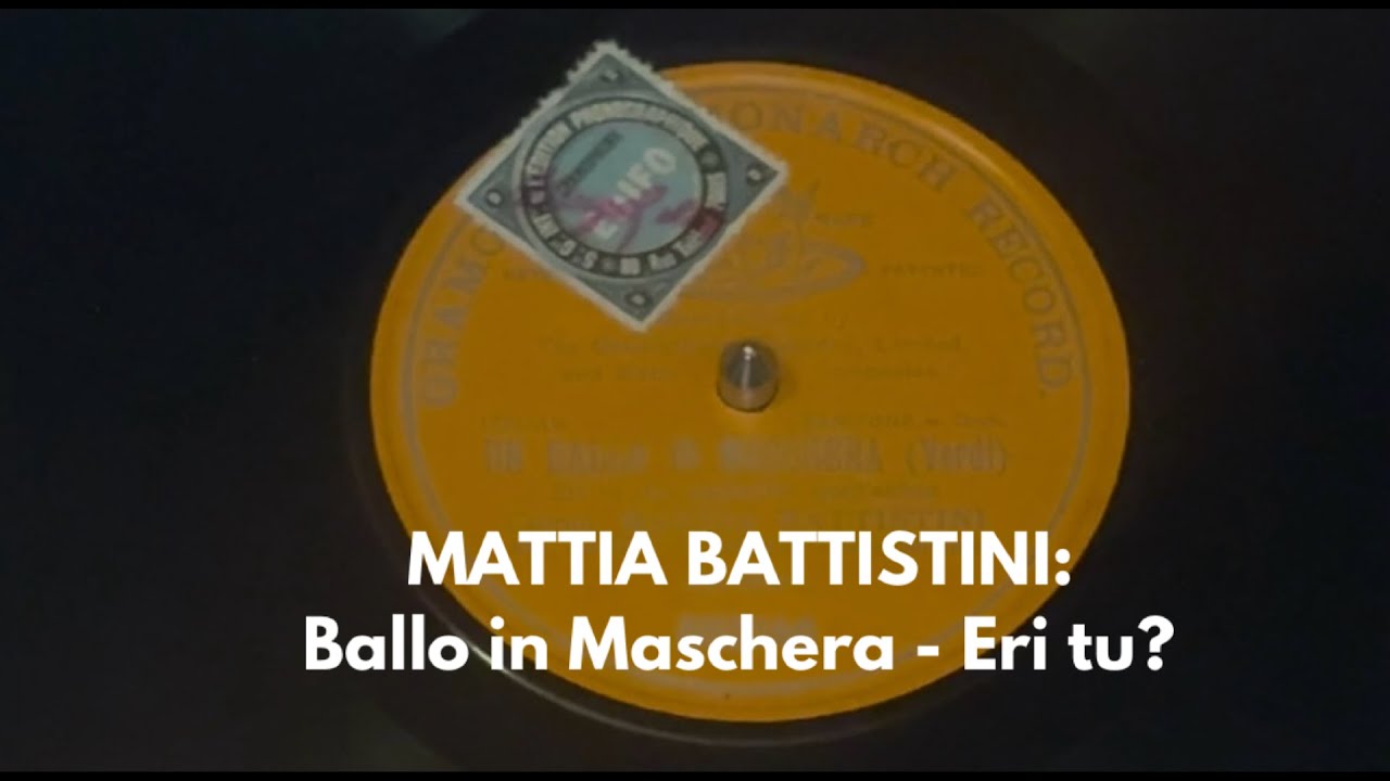 MATTIA BATTISTINI: “Eri tu?” From “Un Ballo in Maschera”