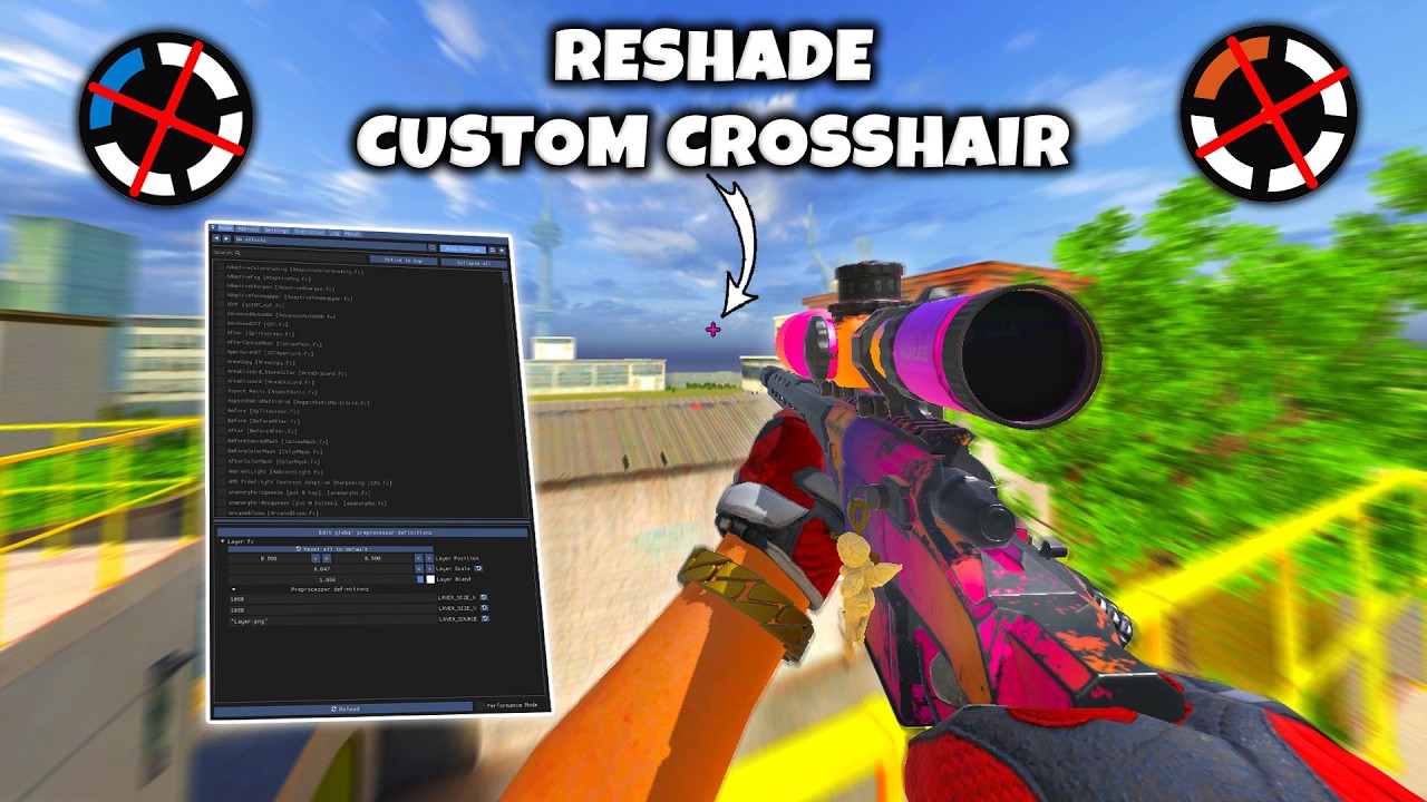 Как добавить пользовательский прицел в Combat Master (руководство по ReShade)