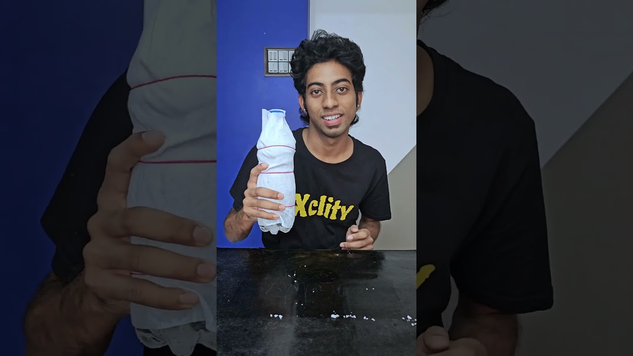 Instant Ice Hack😱 #fyp #diy #lifehacks #experiment