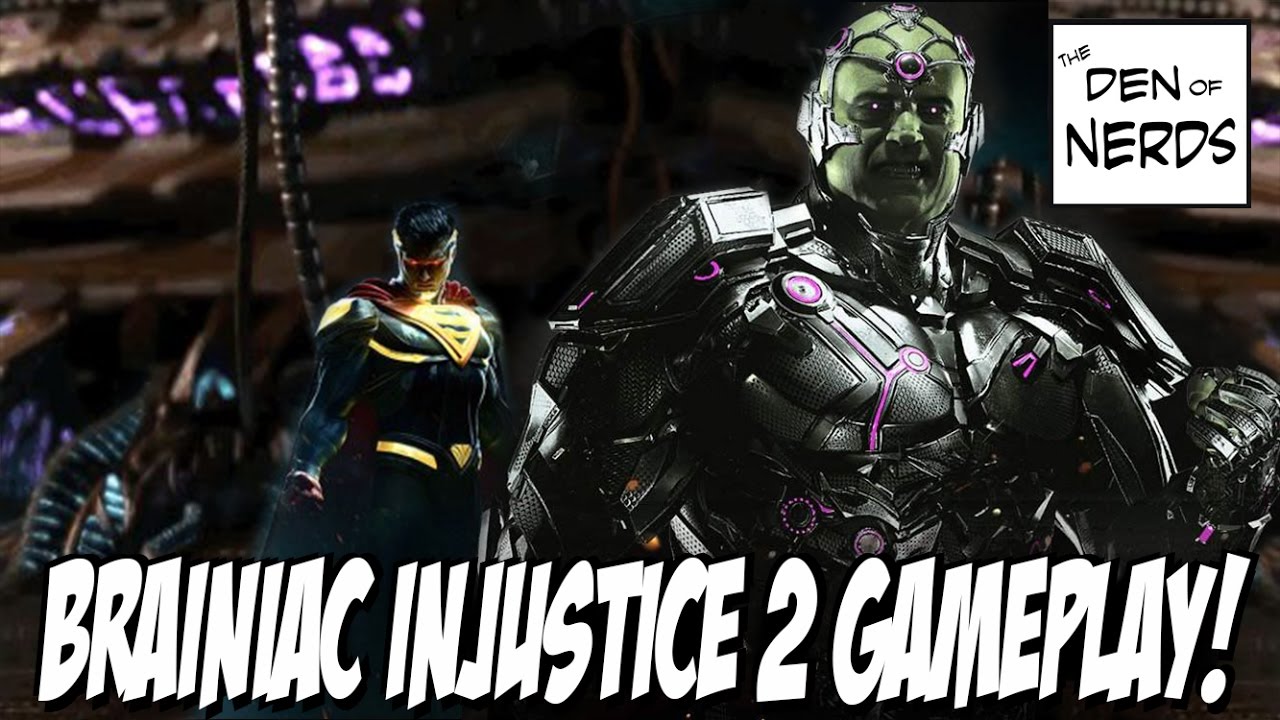 Brainiac Gameplay Injustice 2! He's Fast, Has Tentacles, And Uses His Ship! Is He The Main Villain?
