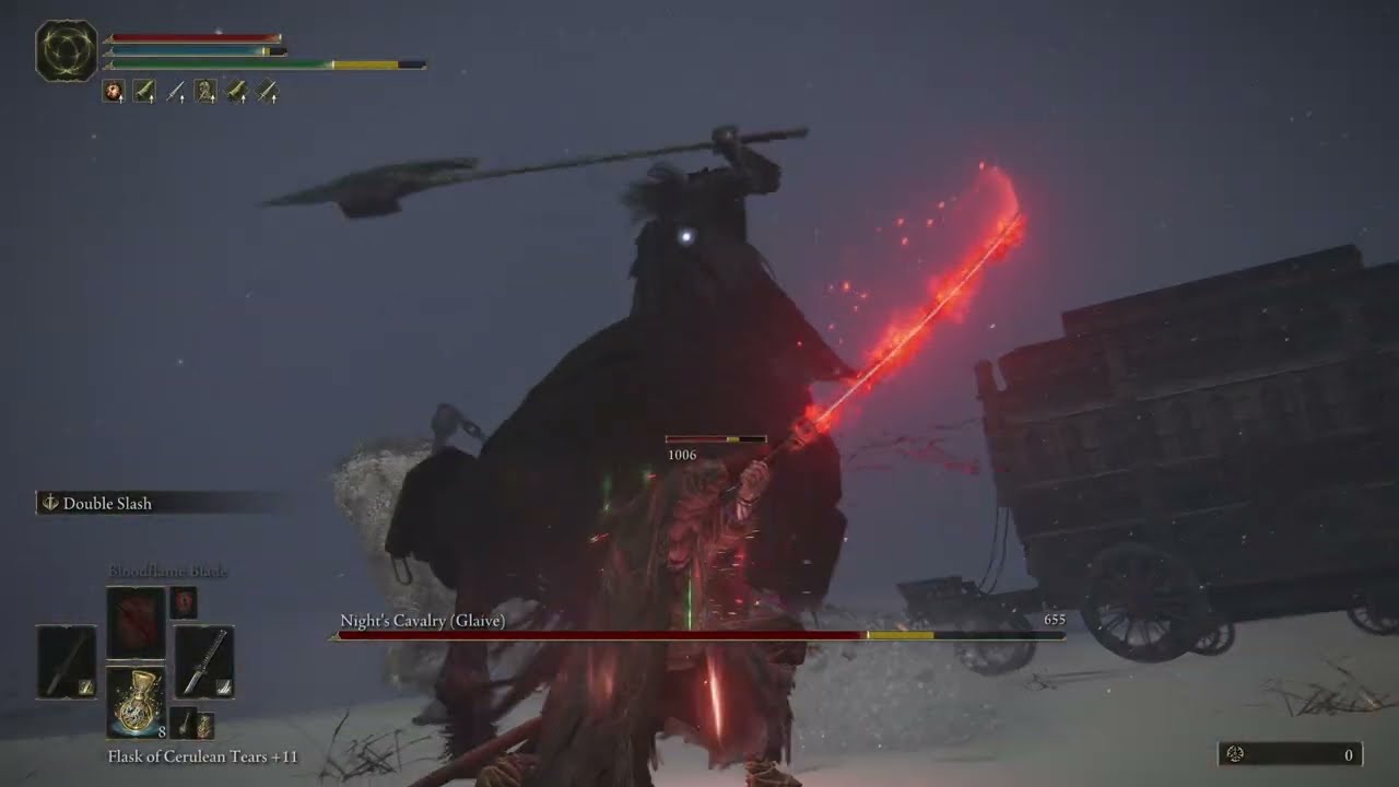 Blood Samurai vs Night's Cavalry DUO (NO HIT) - Elden Ring Boss 150/165