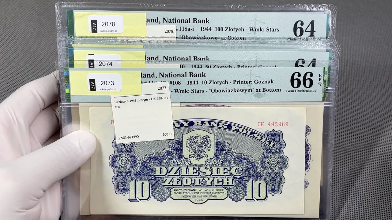 Omówienie banknotów 1944-1948 z grupy TOP 100 Aukcji wiosennej '22