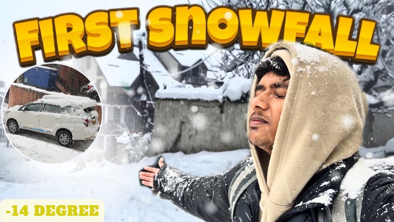 ❄️Experiencing Deadly Snowfall In Manali❄️🥶 | Car Accident 😱😱 | @bhavishyaker3042 