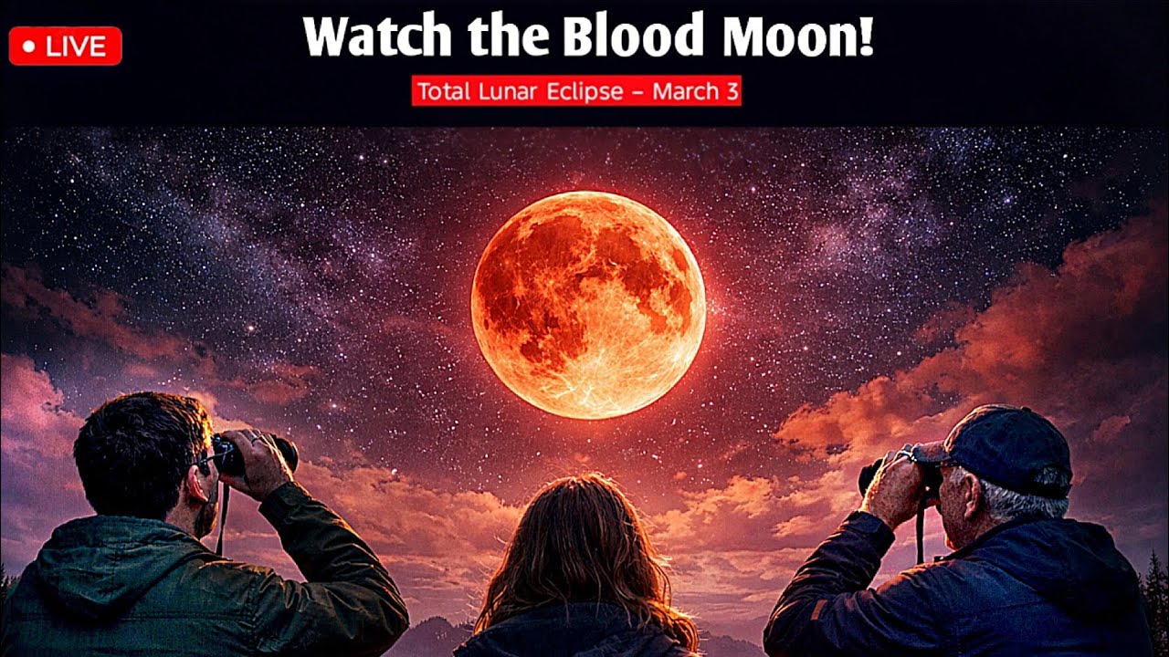 Total Lunar Eclipse 2026 &ndash; Red Moon Live Coverage | Lunar Eclipse Today