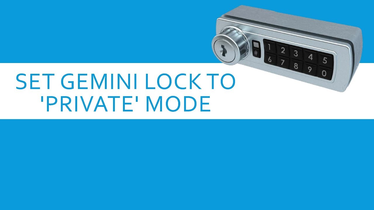 Set Gemini Lock to 'Private' Mode