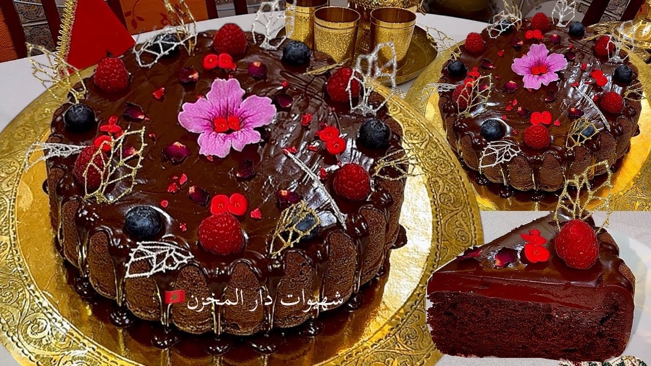 أيقونة الكيكات الشمالية بالشكلاط وتحت الطلب خفيفة قطن ومعلكة بكريمة شكلاط حريرية بتحميرة لوجه