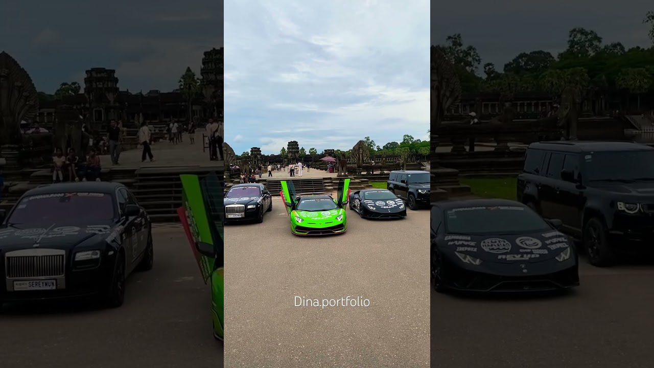 Inside The Gumball 3000 - The Lamborghini Party infront Angkor Wat Siem Reap