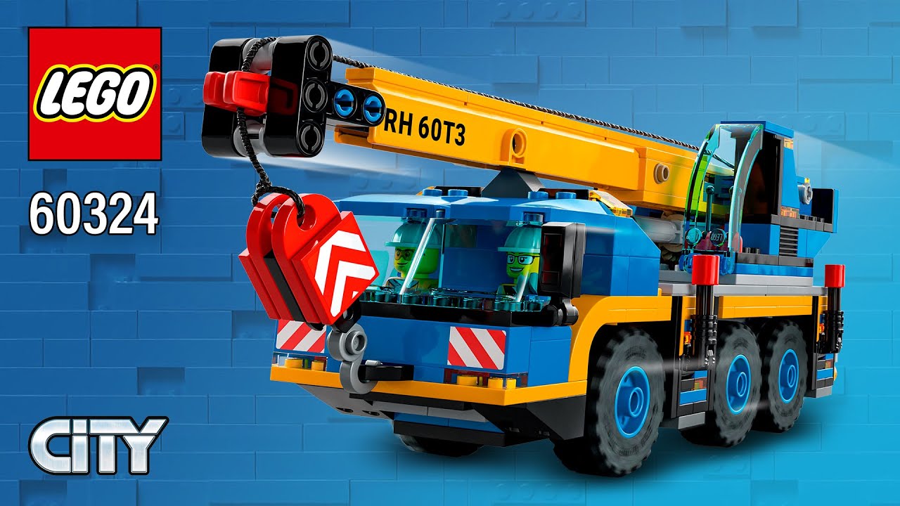 LEGO® City Mobile Crane (60324)[340 pcs] Step-by-Step Building Instructions | Top Brick Builder