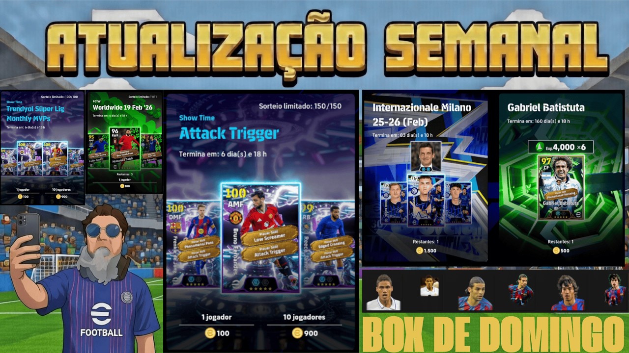EFOOTBALL - ATUALIZAÇÃO SEMANAL NOVA HABILIDADE ATTACK TRGGER (B. FERNANDES - DE JONG - REECE JAMES)