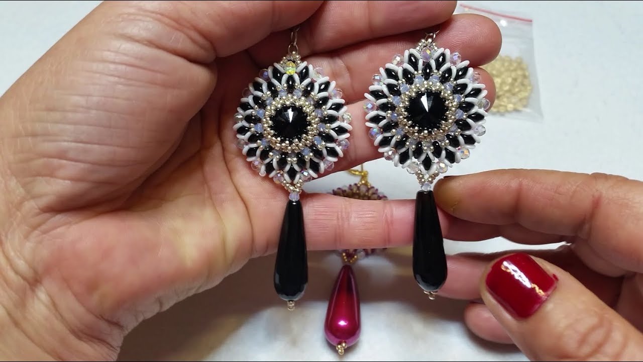 Tutorial orecchini Kayla / Beaded  earrings free tutorial