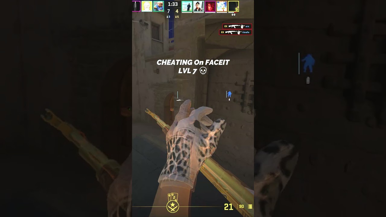 Cheating on FACEIT LVL 7&hellip; Too Easy 💀#cs2 #legit #cheating #foreverlose #shorts #viralshorts