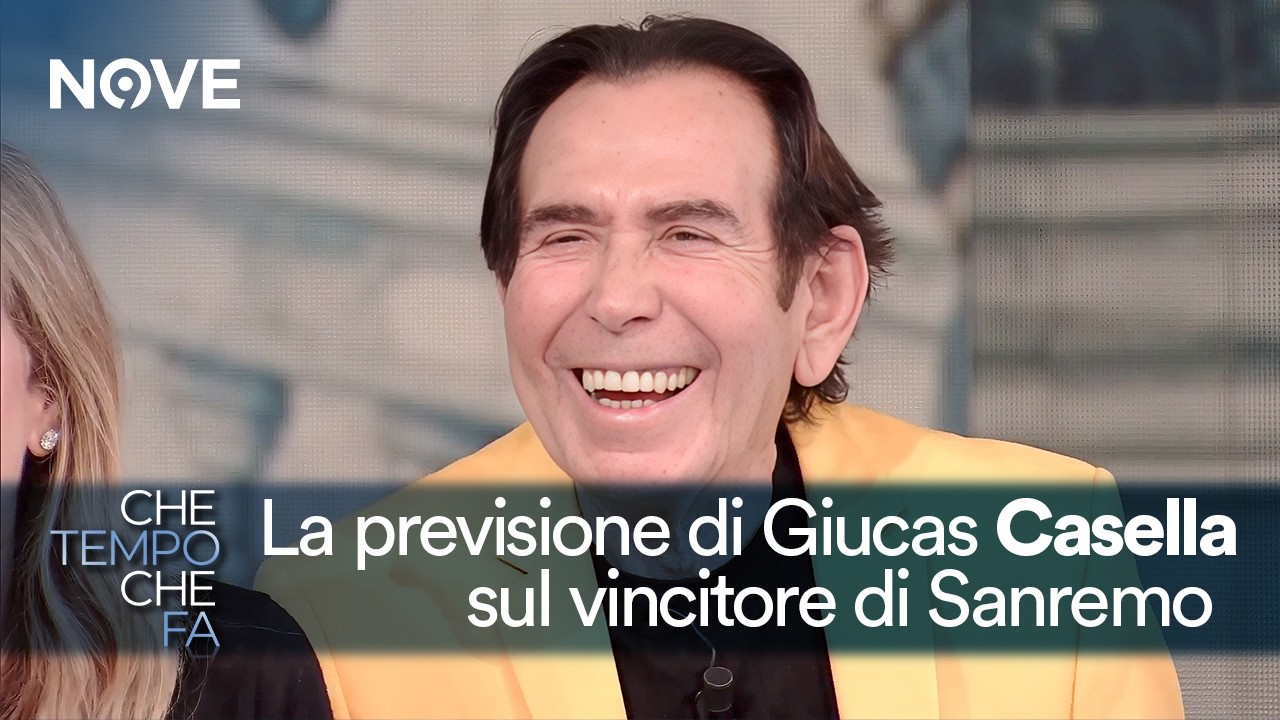 Giucas Casella e la previsione del Festival di Sanremo... ci avr&agrave; preso? | Che tempo che fa