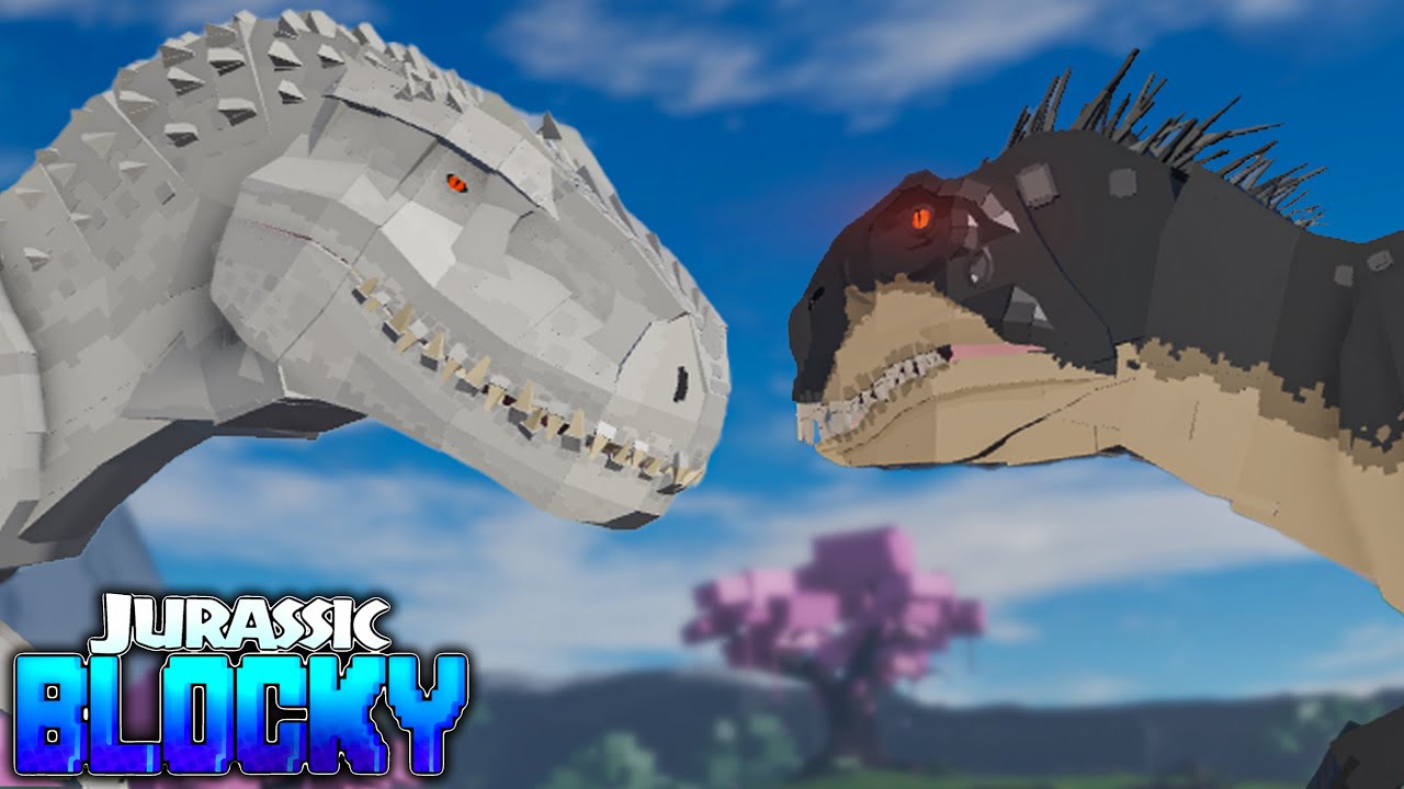 Indominus Rex VS Scorpios Rex Battle Of First Hybird's - Jurassic Blocky
