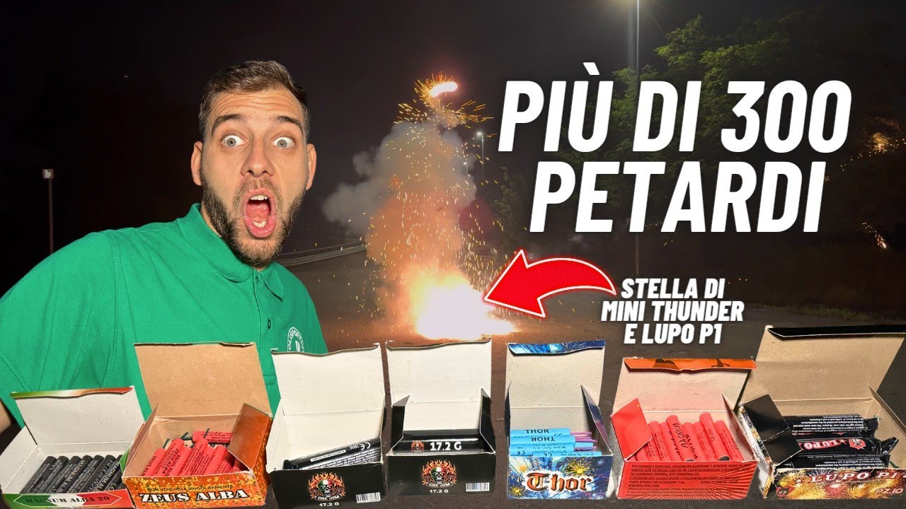 Spariamo 300 petardi in 5 STELLE ASSURDE e ci arriva un LUPO P1 addosso!