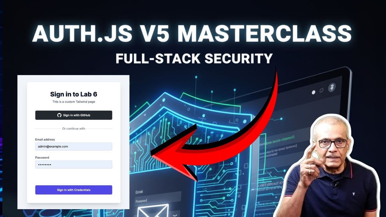 Мастер-класс Next.js Auth.js V5: Prisma, Tailwind и комплексная безопасность 🔒