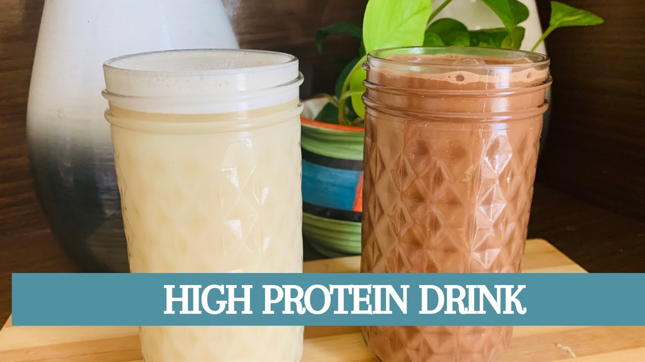 Plant based Protein Drink | प्रोटीन ड्रिंक । Homemade Healthy & natural Protein shakes