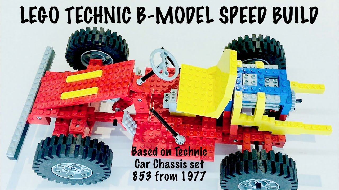 Lego Technic Car Chassis 853 B-Model (Buggy) - Speed Build & Motorisation