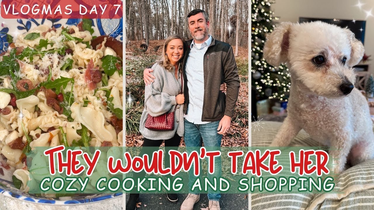 Delicious Holiday Recipes And Shopping | They Wouldn't Take Daisy | Cozy Vlogmas Day 5
