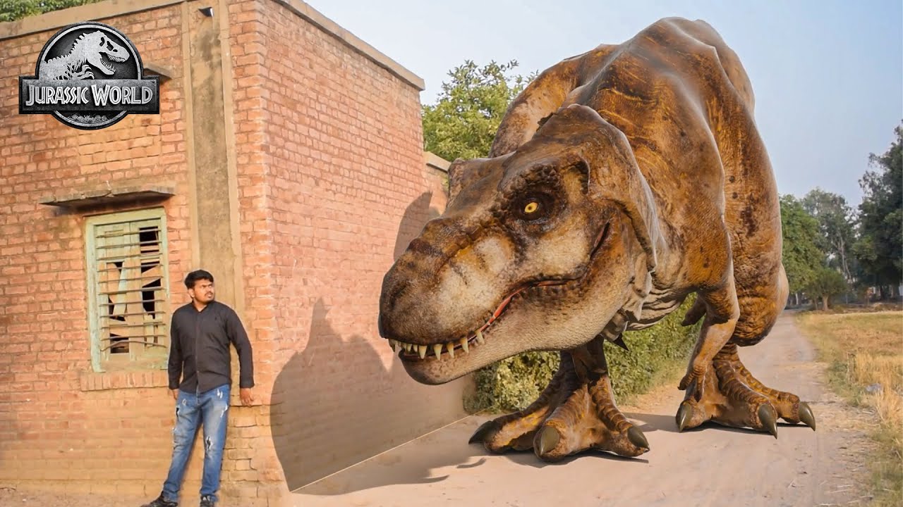 Jurassic World Dominions In Real Life | Jurassic World Dominions Part 1 | T Rex Chase Fan Made Movie