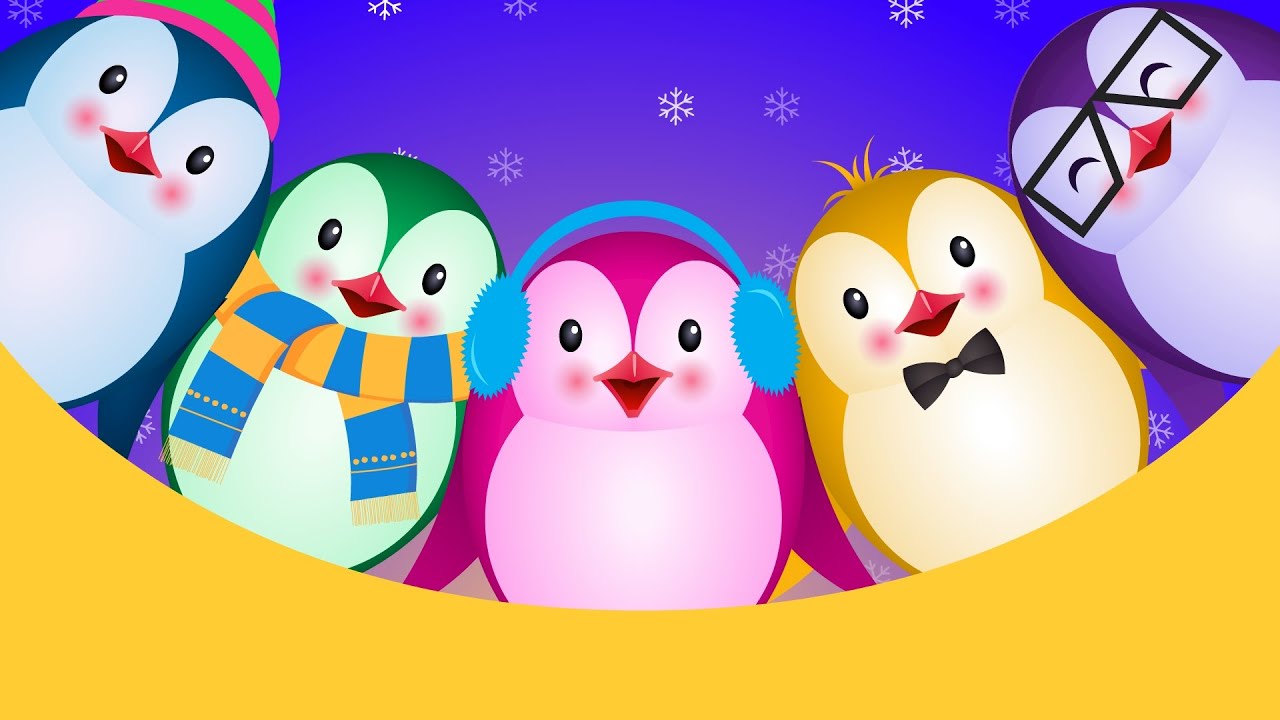 Five Little Penguins| Nursery Rhyme For Kids