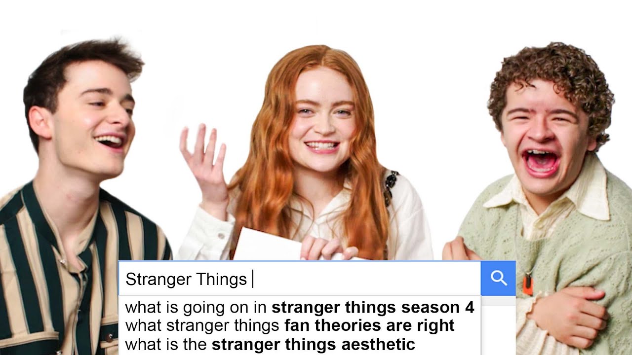 Sadie Sink, Noah Schnapp & Gaten Matarazzo Answer the Web&rsquo;s Most Searched Questions | WIRED