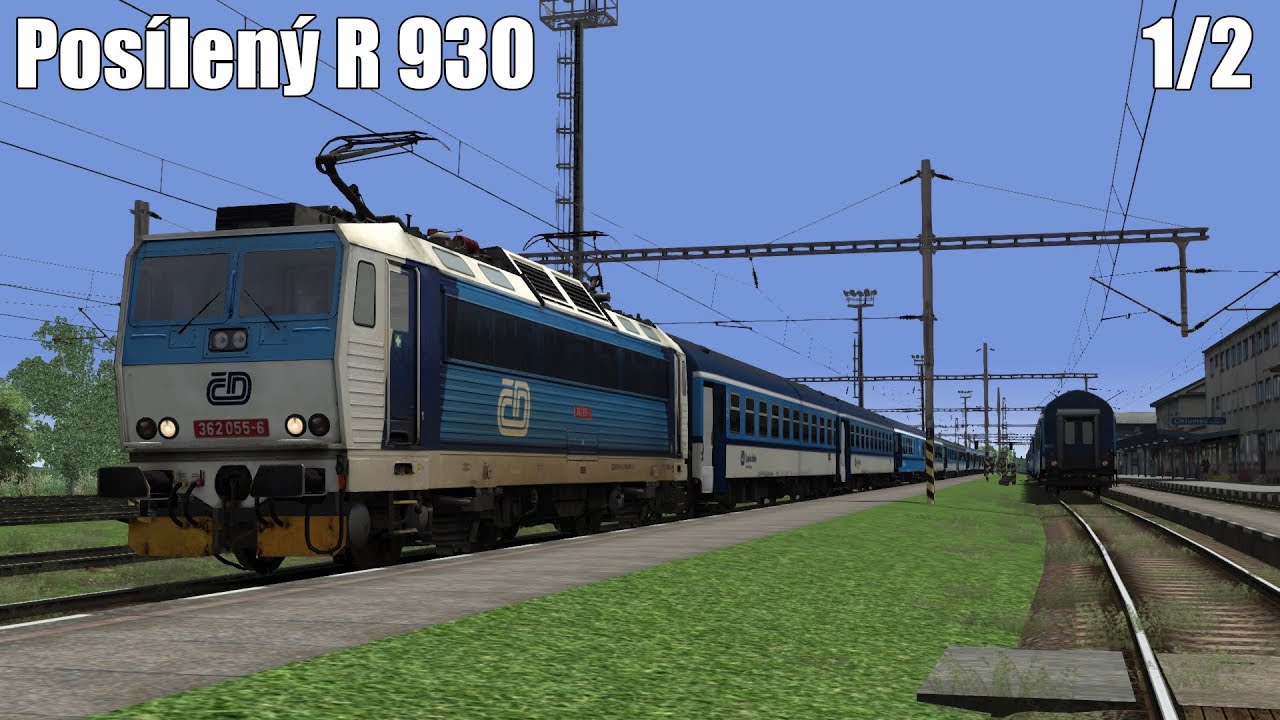 Train Simulator 2018 | Hradec Králové hl.n. - Poděbrady 1/2 - R 930 ČD 362.055-6