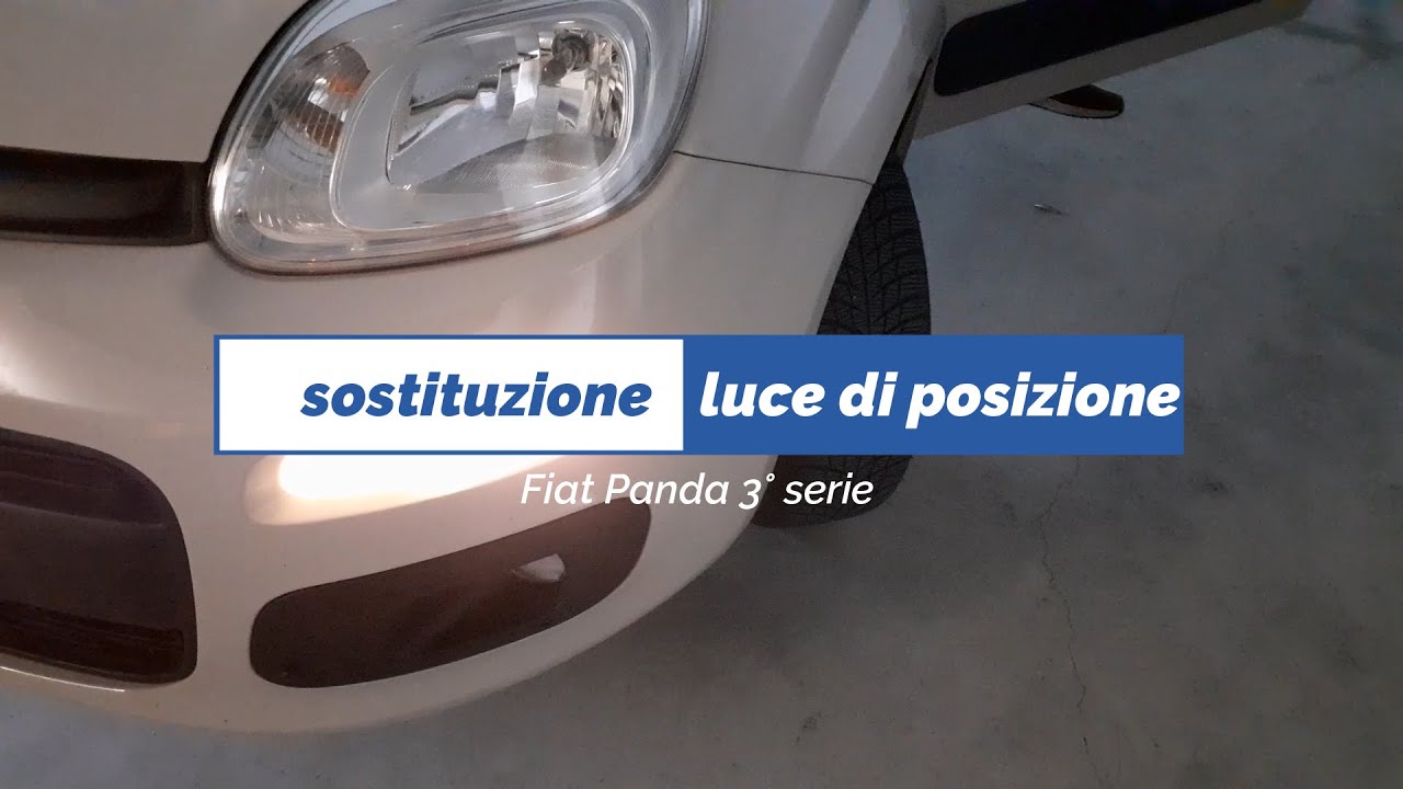 SOSTITUZIONE LUCE DI POSIZIONE Fiat Panda 3° serie