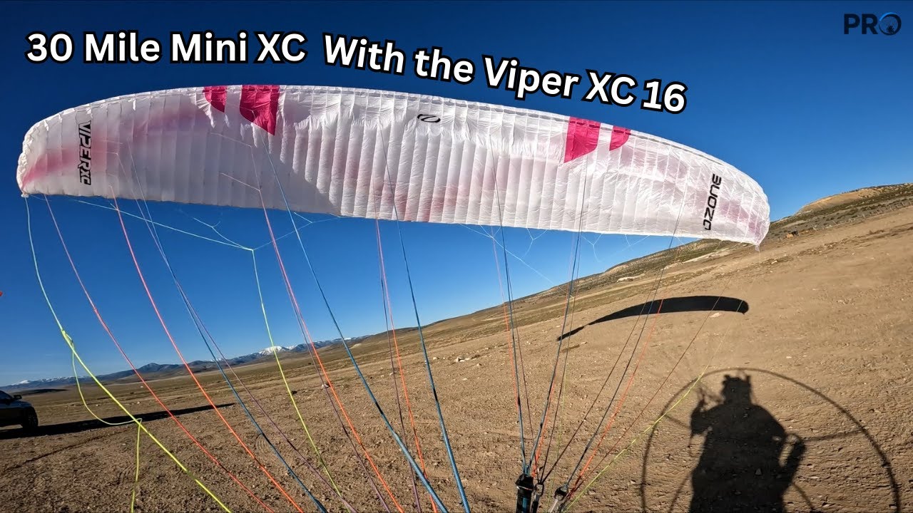 30 Mile Mini Paramotor XC with the 16m Viper XC - ft Trevor