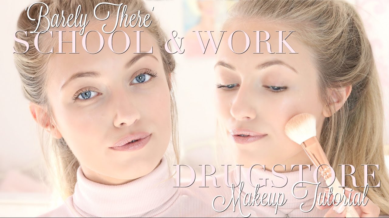 'Barely There' Makeup for School/Work ALL Drugstore Products | Freddy My Love