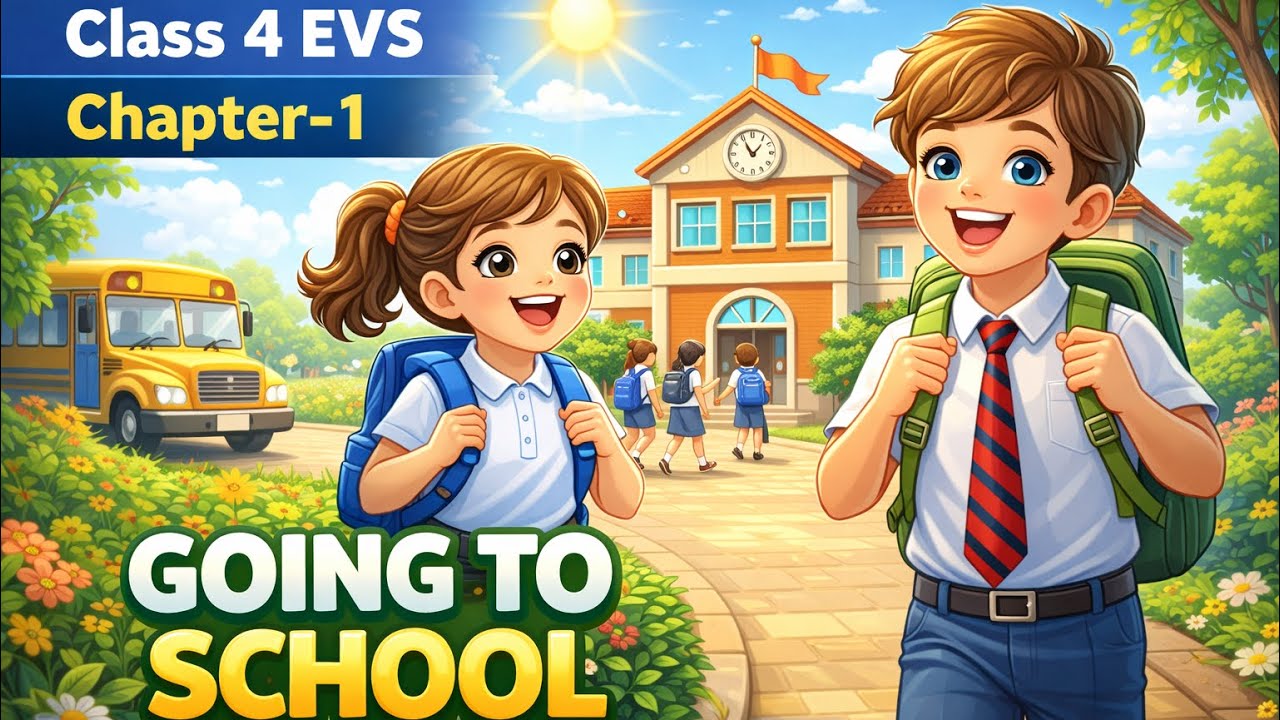 Class 4 EVS || Chapter 1 || Going to School