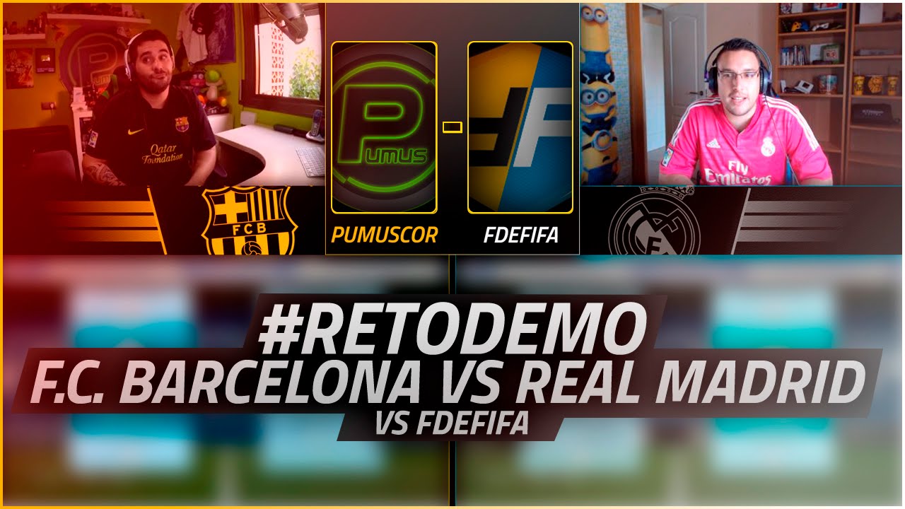 FIFA 16 | FC Barcelona vs Real Madrid | Pumuscor vs FdeFIFA | #RetoDemo | Insane Match