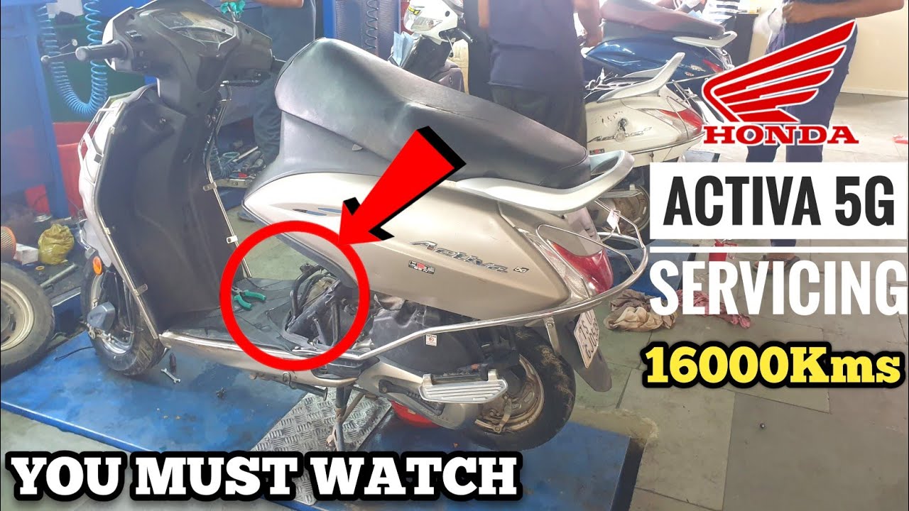 Honda Activa5G Servicing/Engine Oil Change/Air Filter/15000kms /BvjTech