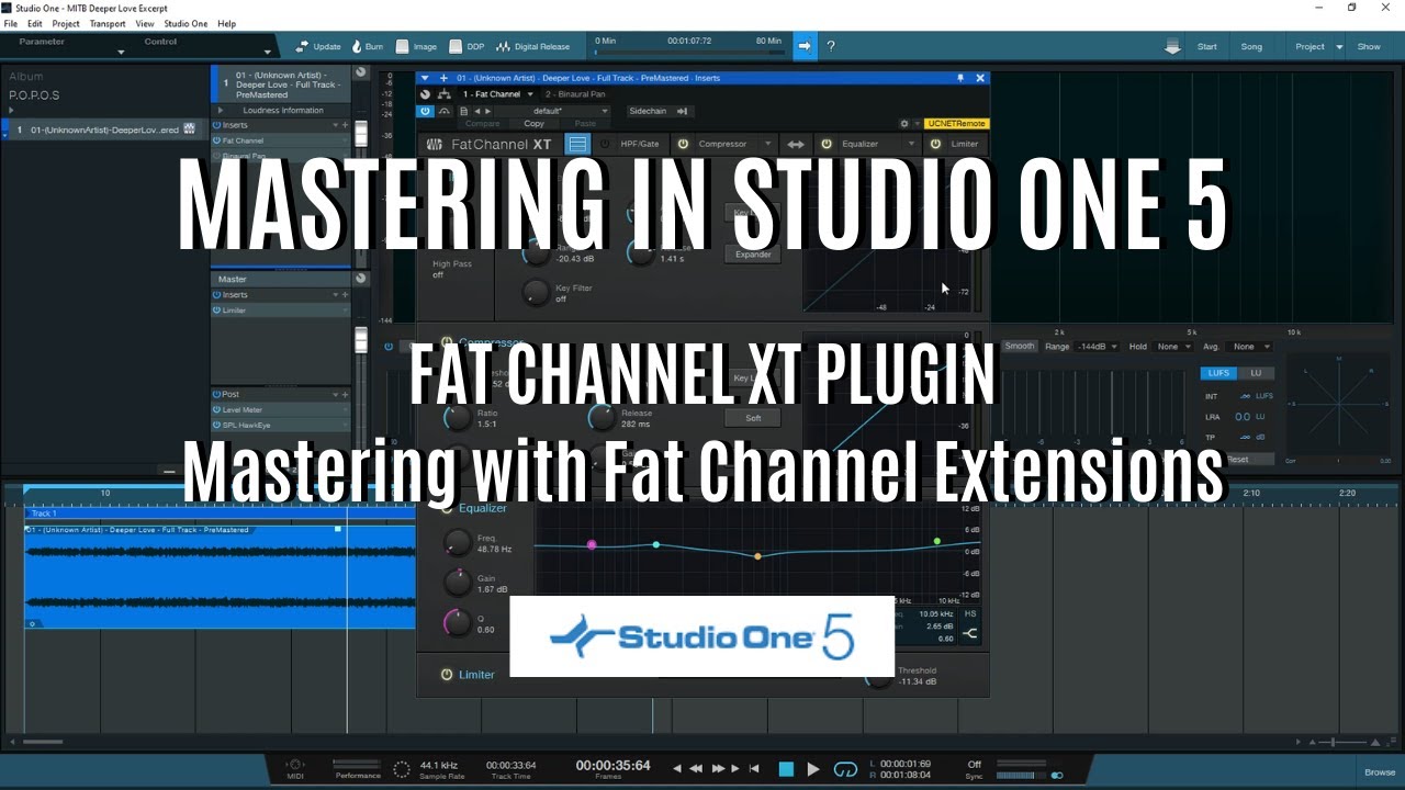 Mastering In STUDIO ONE 5 - Fat Channel XT Plugin! SIMPLE MASTERING with Fat Channel Extensions!