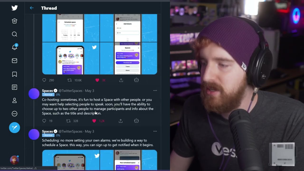 Twitter Spaces rolls out to certain users allowing online presentations! 🍿